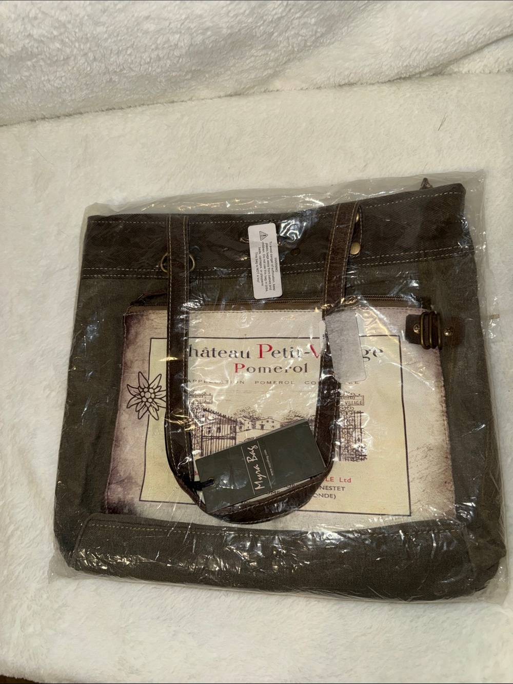 Myra Bag Chateau Petit Village Canvas Tote - Picture 11 of 13